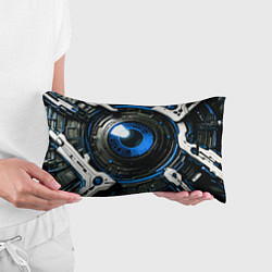 Подушка-антистресс Синяя сфера киберпанк, цвет: 3D-принт — фото 2