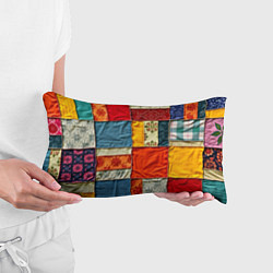 Подушка-антистресс Пэчворк из ярких тканей, цвет: 3D-принт — фото 2