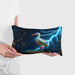 Подушка-антистресс Аист и гроза, цвет: 3D-принт — фото 2