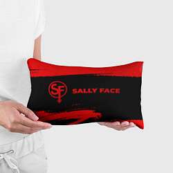 Подушка-антистресс Sally Face - red gradient по-горизонтали, цвет: 3D-принт — фото 2