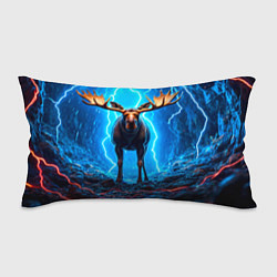 Подушка-антистресс Лось и молния, цвет: 3D-принт