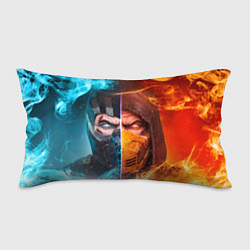 Подушка-антистресс Mortal Kombat - Саб-зиро и Скорпион, цвет: 3D-принт