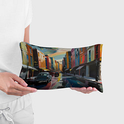 Подушка-антистресс Улица в стиле экспрессионизм, цвет: 3D-принт — фото 2