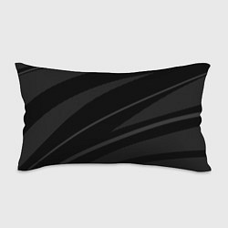 Подушка-антистресс Чёрный с серым абстракция полосы, цвет: 3D-принт