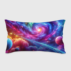 Подушка-антистресс Neon space fantasy, цвет: 3D-принт