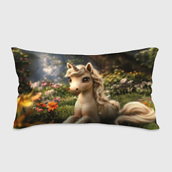 Подушка-антистресс Единорожка кофейного цвета, цвет: 3D-принт