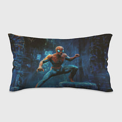Подушка-антистресс Человек - паук в ночном городе, цвет: 3D-принт