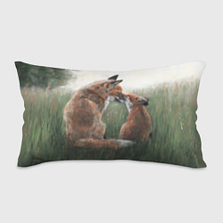 Подушка-антистресс Лиса с лисёнком, цвет: 3D-принт