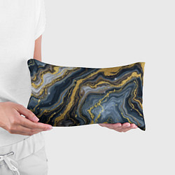 Подушка-антистресс Золотые диагонали, цвет: 3D-принт — фото 2