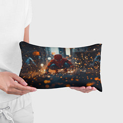 Подушка-антистресс Человек паук и золотая пыльца, цвет: 3D-принт — фото 2