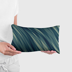 Подушка-антистресс Зеленовато-синий полосы, цвет: 3D-принт — фото 2
