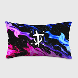 Подушка-антистресс Doom flame neon, цвет: 3D-принт