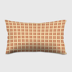 Подушка-антистресс Светлый коричневый простая клетка, цвет: 3D-принт