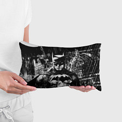 Подушка-антистресс Бэтмен черно-белый стиль, цвет: 3D-принт — фото 2