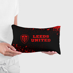 Подушка-антистресс Leeds United - red gradient по-горизонтали, цвет: 3D-принт — фото 2