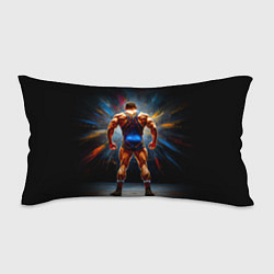 Подушка-антистресс Греко-римский борец на черном, цвет: 3D-принт