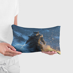 Подушка-антистресс Волк и молния, цвет: 3D-принт — фото 2