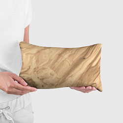 Подушка-антистресс Бежевая текстура каменная мрамор, цвет: 3D-принт — фото 2