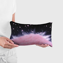 Подушка-антистресс Розовая текстура с лепестками, цвет: 3D-принт — фото 2