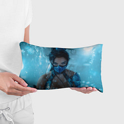 Подушка-антистресс Китана и снежный фон, цвет: 3D-принт — фото 2