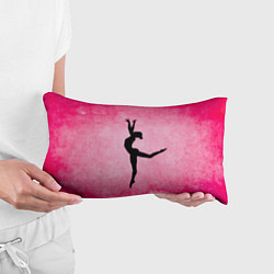 Подушка-антистресс Спортивная гимнастика на розовом, цвет: 3D-принт — фото 2