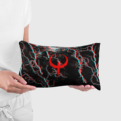 Подушка-антистресс Quake молнии шторм глитч, цвет: 3D-принт — фото 2