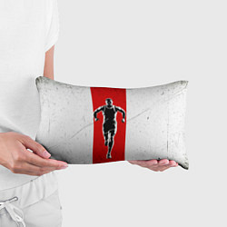 Подушка-антистресс Легкоатлет на красно-белом, цвет: 3D-принт — фото 2