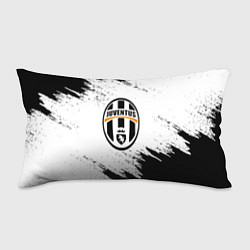 Подушка-антистресс Juventus черно белые краски, цвет: 3D-принт