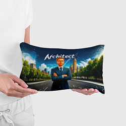 Подушка-антистресс Архитектор и молния, цвет: 3D-принт — фото 2
