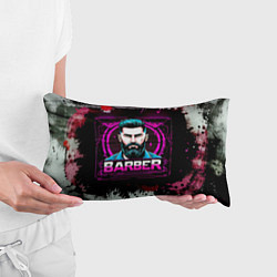 Подушка-антистресс Барбер в фиолете, цвет: 3D-принт — фото 2