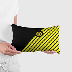 Подушка-антистресс Borussia geometry yellow, цвет: 3D-принт — фото 2