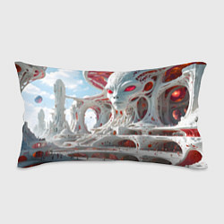 Подушка-антистресс Инопланетный белый город, цвет: 3D-принт
