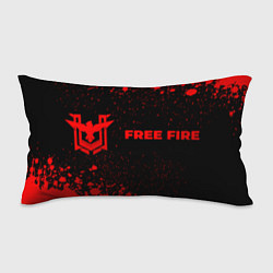 Подушка-антистресс Free Fire - red gradient по-горизонтали, цвет: 3D-принт