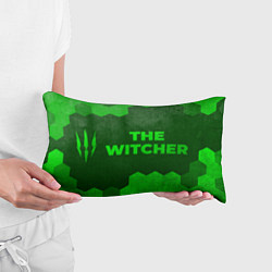 Подушка-антистресс The Witcher - green gradient по-горизонтали, цвет: 3D-принт — фото 2