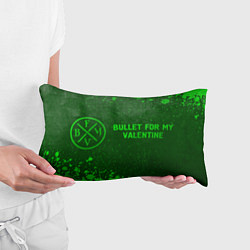 Подушка-антистресс Bullet For My Valentine - green gradient по-горизо, цвет: 3D-принт — фото 2