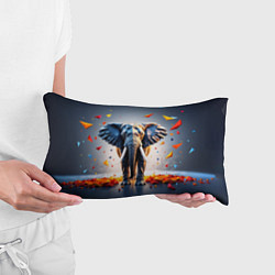 Подушка-антистресс Геометрический слон и цветные полигоны, цвет: 3D-принт — фото 2