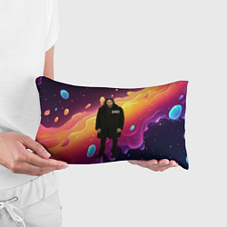 Подушка-антистресс Bones во весь рост в черной одежде, цвет: 3D-принт — фото 2