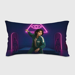 Подушка-антистресс Игрок 067 замахивается - Игра в кальмара, цвет: 3D-принт