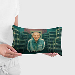 Подушка-антистресс Игра в кальмара игрок 001, цвет: 3D-принт — фото 2