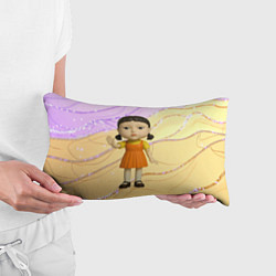 Подушка-антистресс Игра в кальмара - кукла в стойке ожидания, цвет: 3D-принт — фото 2