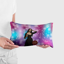 Подушка-антистресс Lana Del Rey закрыла глаза, цвет: 3D-принт — фото 2