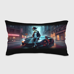 Подушка-антистресс Бендер счастливый владелец Ламборджини, цвет: 3D-принт