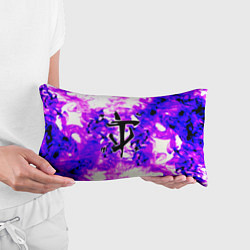 Подушка-антистресс Doom неоновый огонь лого, цвет: 3D-принт — фото 2