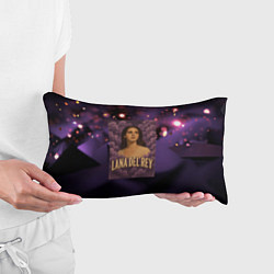 Подушка-антистресс Lana Del Rey в фиолетовых облаках, цвет: 3D-принт — фото 2