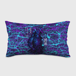 Подушка-антистресс Призрак самурая - неновый арт, цвет: 3D-принт