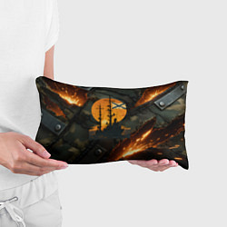 Подушка-антистресс Корабль ВМФ на фоне камуфляжа, цвет: 3D-принт — фото 2