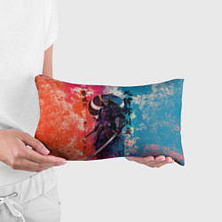 Подушка-антистресс Призрачный самурай - краски, цвет: 3D-принт — фото 2