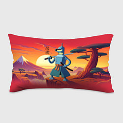 Подушка-антистресс Бендер ниндзя в Японском пейзаже, цвет: 3D-принт