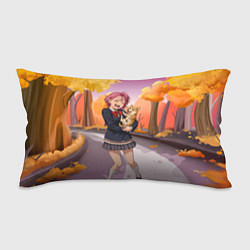 Подушка-антистресс Сиратори Айра Дандадан с щенком, цвет: 3D-принт