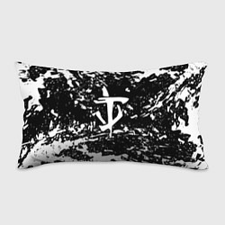 Подушка-антистресс Doom краски белые штрихи, цвет: 3D-принт